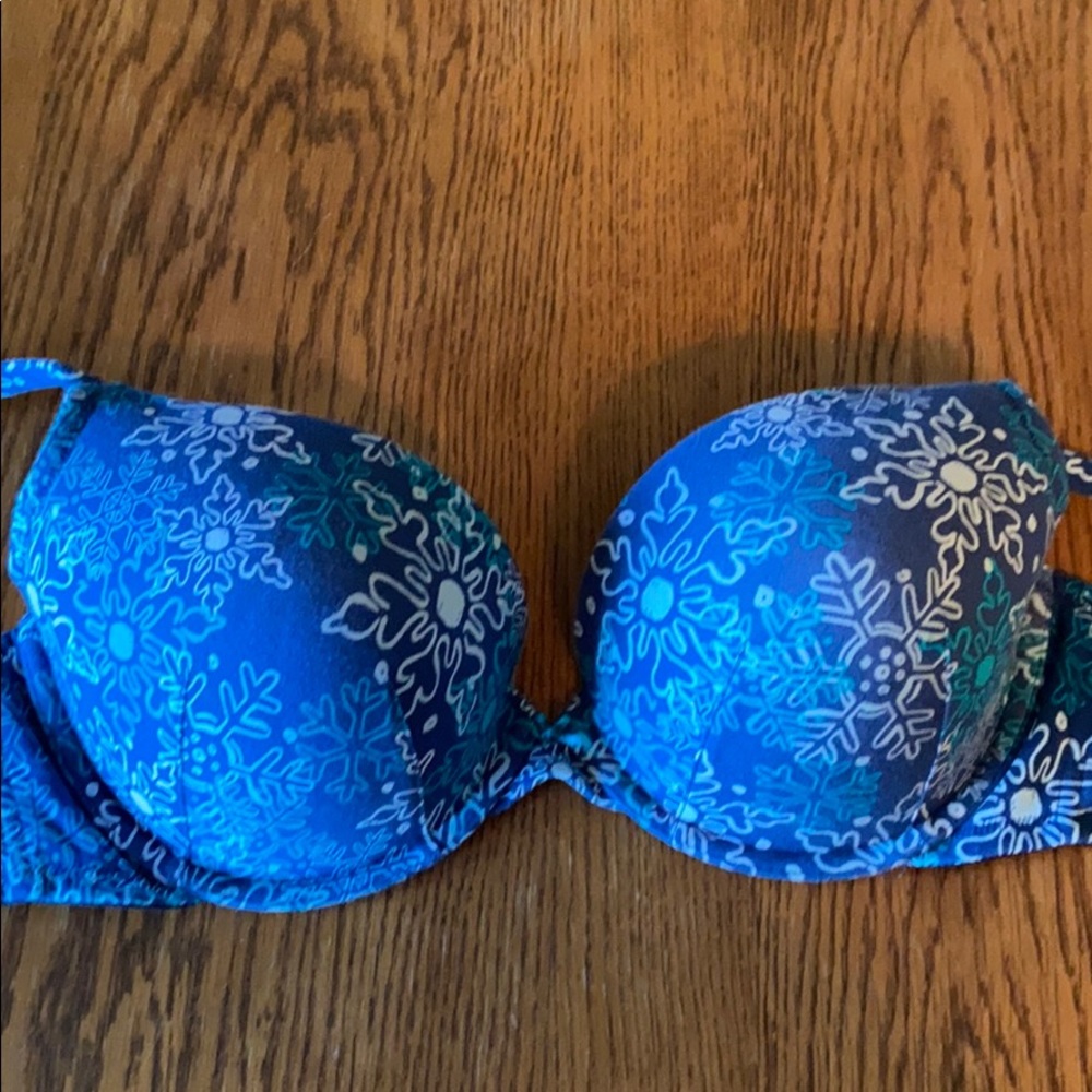 Cacique Winter print cotton bra 44C